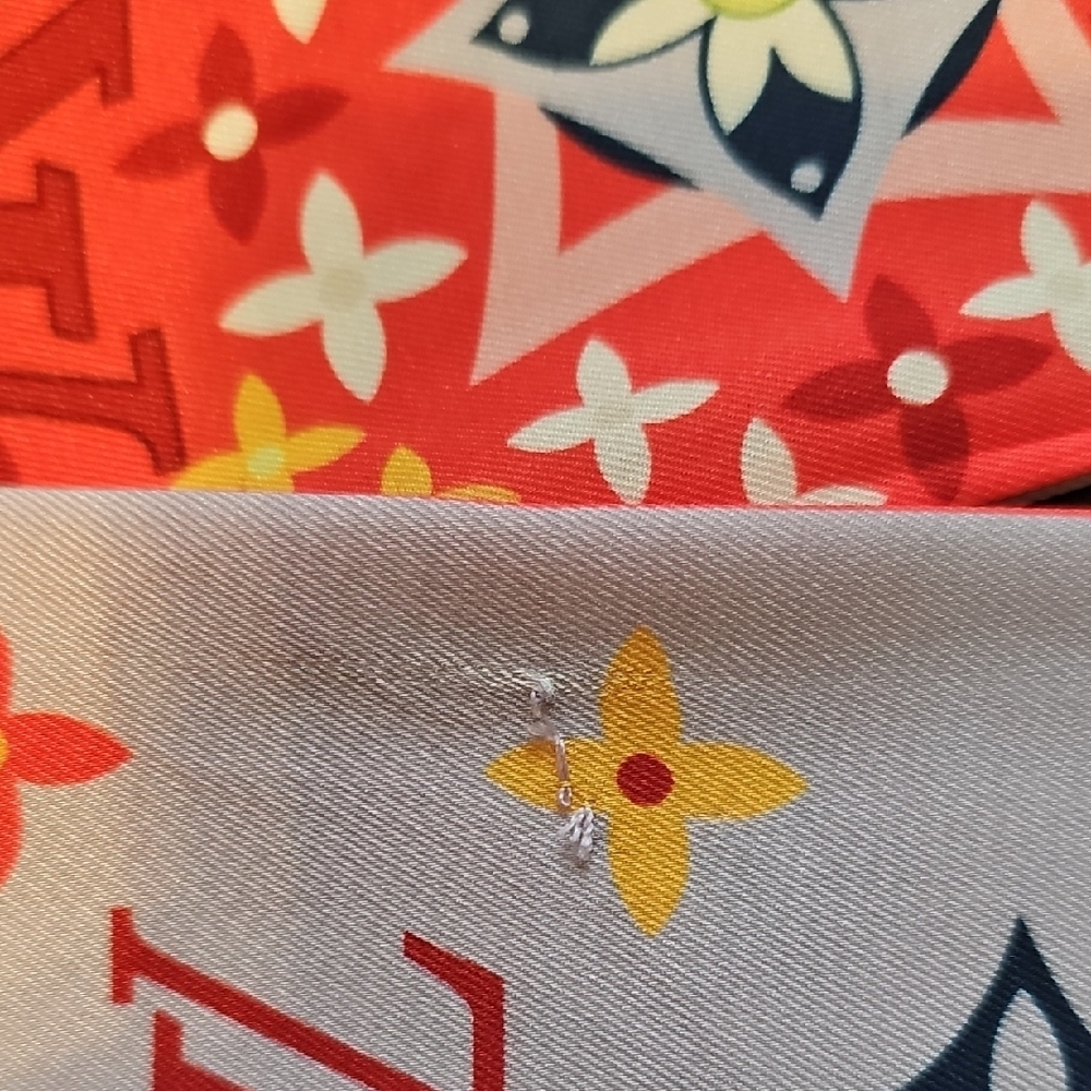 Stylish Orange and White Scarf Sash - Picture 4 of 8